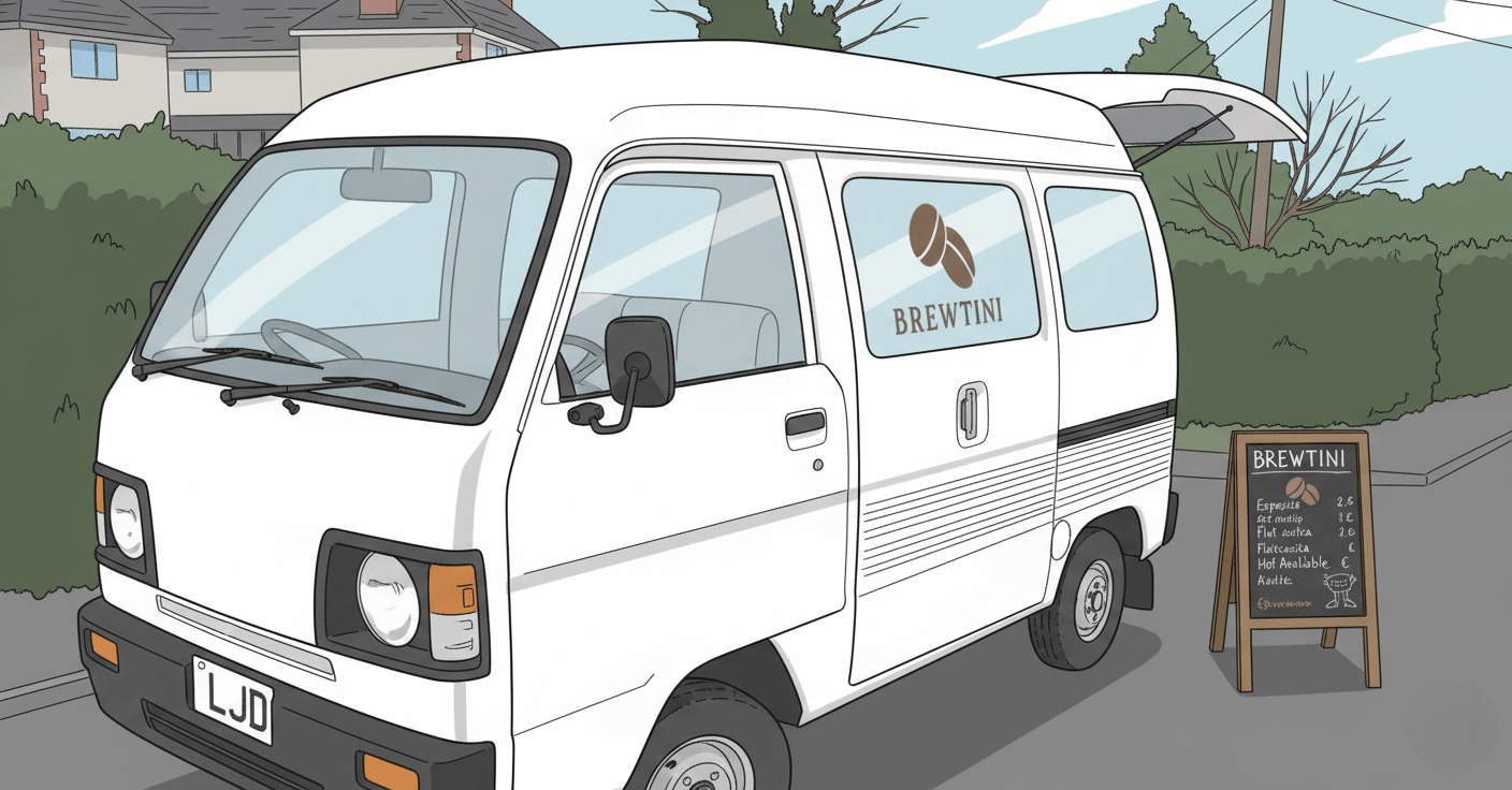 Brewtini mobile coffee and cocktail van